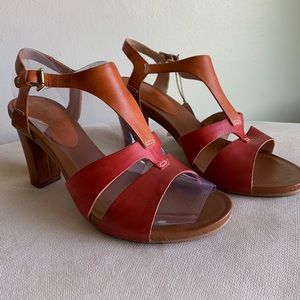 Pikolinos, size 8, orange red, brand new